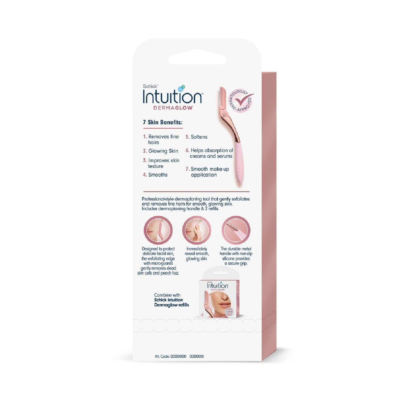 Intuition DermaGlow Kit consists Handle 1s + Refill 2s