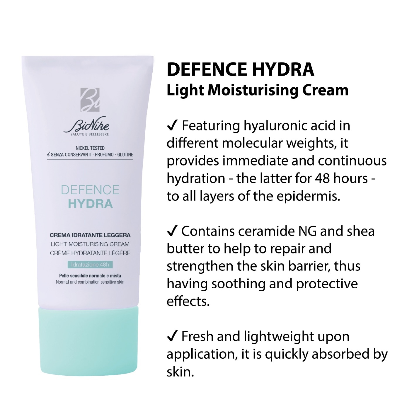 Defence Hydra Light Moisturising Cream 50ml