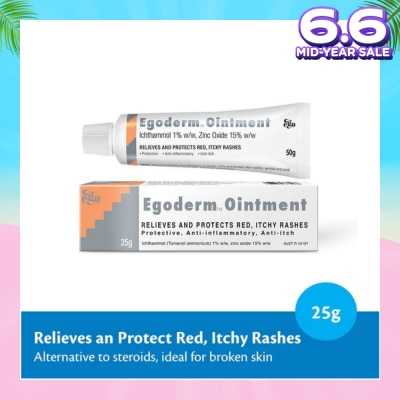 EGO QV Egoderm Ointment (Relieves and Protect Red Itchy Rashes) 25g