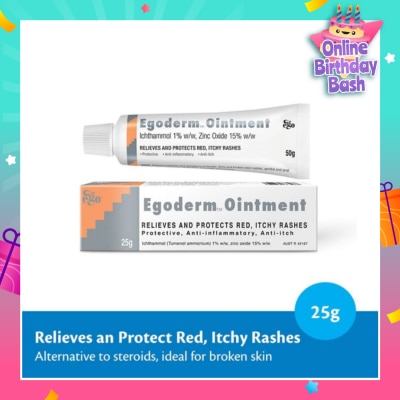 EGO QV Egoderm Ointment (Relieves and Protect Red Itchy Rashes) 25g
