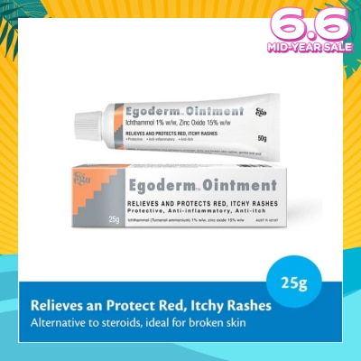 EGO QV Egoderm Ointment (Relieves and Protect Red Itchy Rashes) 25g