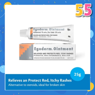 EGO QV Egoderm Ointment (Relieves and Protect Red Itchy Rashes) 25g