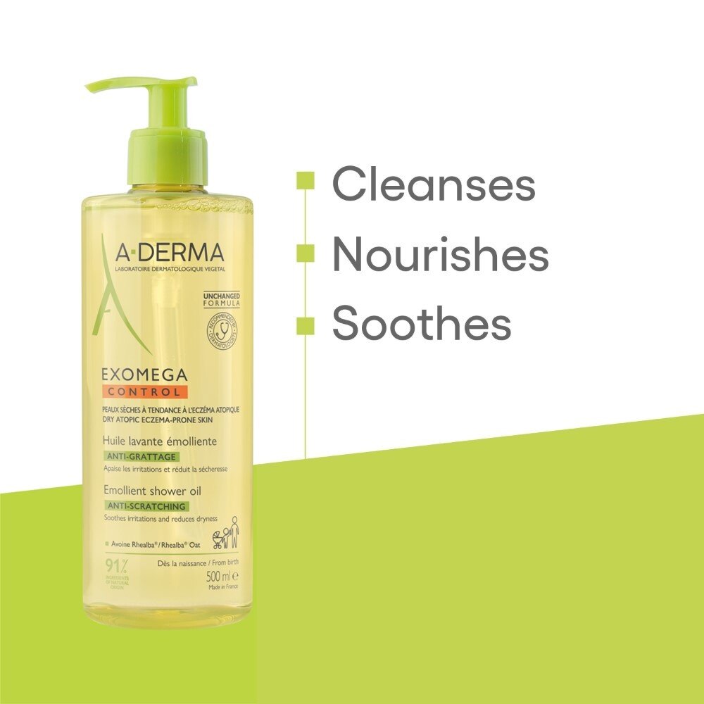 ADERMA Exomega Control Emollient Shower Oil Bodywash (Anti