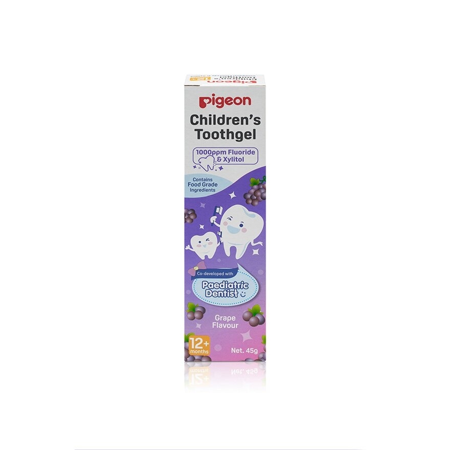 Children's Toothgel with Fluoride & Xylitol Grape Flavour (For 1 year old) 45g