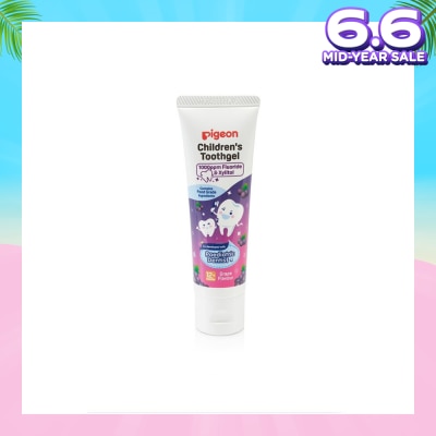 PIGEON Children's Toothgel with Fluoride & Xylitol Grape Flavour (For 1 year old) 45g