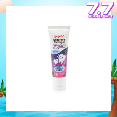 PIGEON Children's Toothgel with Fluoride & Xylitol Grape Flavour (For 1 year old) 45g