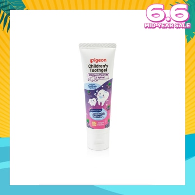 PIGEON Children's Toothgel with Fluoride & Xylitol Grape Flavour (For 1 year old) 45g