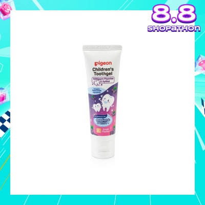 PIGEON Children's Toothgel with Fluoride & Xylitol Grape Flavour (For 1 year old) 45g