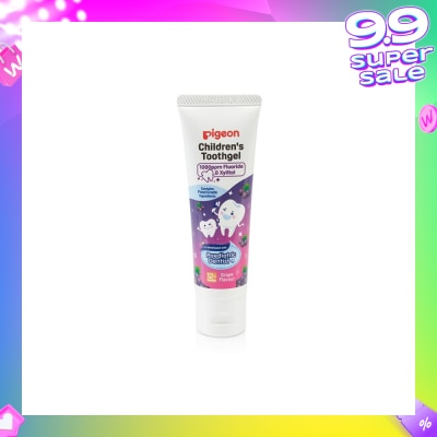 PIGEON Children's Toothgel with Fluoride & Xylitol Grape Flavour (For 1 year old) 45g