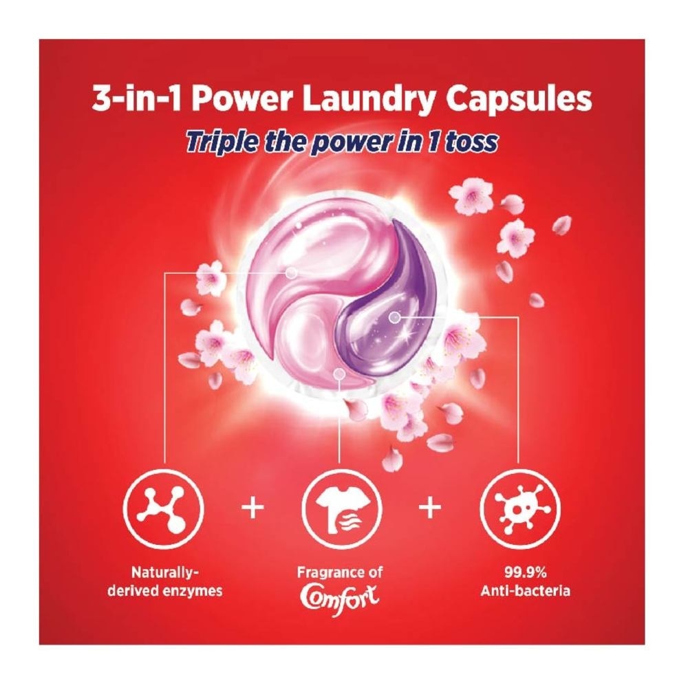 3 in 1 Sakura Blossom power Laundry Capsules 18s x 270g