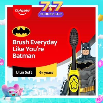 COLGATE - Batman Ultra Soft Toothbrush for Kids (For 6years old above) 1s