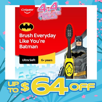 COLGATE - Batman Ultra Soft Toothbrush for Kids (For 6years old above) 1s