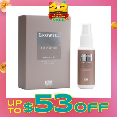ICM PHARMA Growell 2% Scalp Lotion 60ml