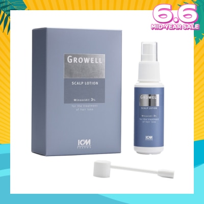 ICM PHARMA Growell 3% Scalp Lotion 60ml