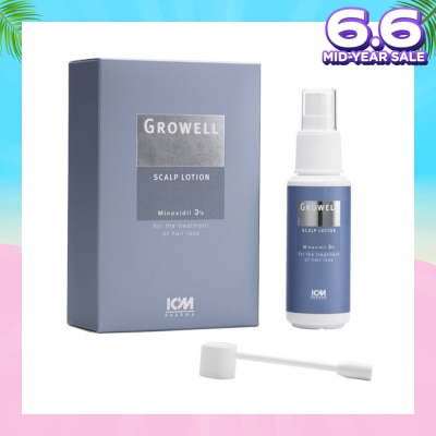 ICM PHARMA Growell 3% Scalp Lotion 60ml