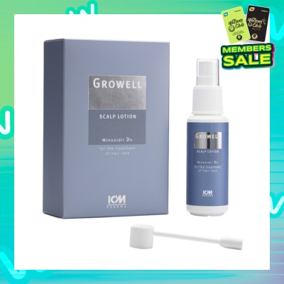 ICM PHARMA Growell 3% Scalp Lotion 60ml