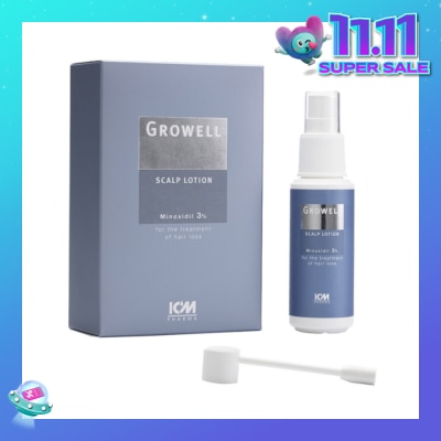 ICM PHARMA Growell 3% Scalp Lotion 60ml