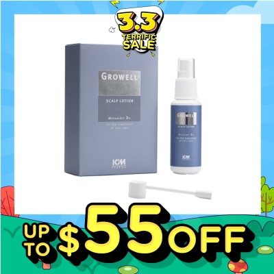 ICM PHARMA Growell 3% Scalp Lotion 60ml