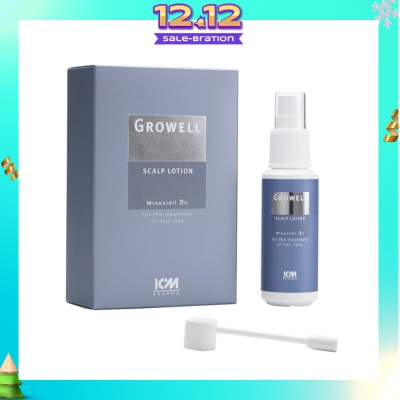 ICM PHARMA Growell 3% Scalp Lotion 60ml