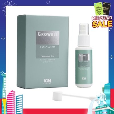 ICM PHARMA Growell 5% Scalp Lotion 60ml