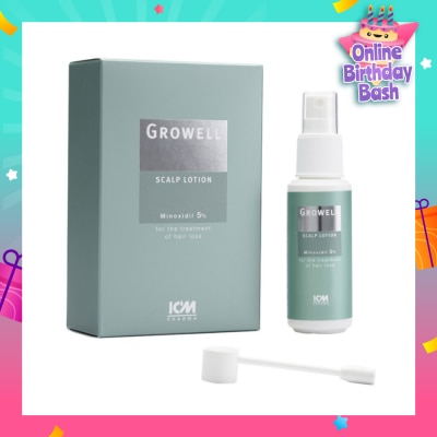 ICM PHARMA Growell 5% Scalp Lotion 60ml