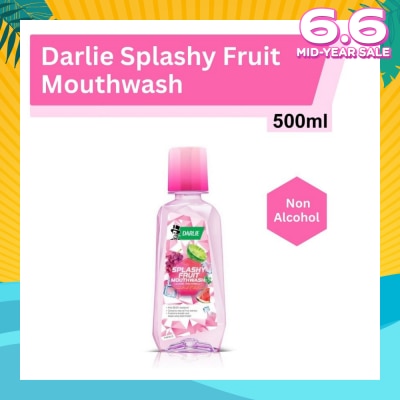 DARLIE Splashy Fruit Mouthwash Alcohol Free Formula Limited Edition Kills 99.9% Bacteria 500ml