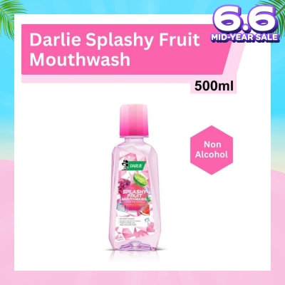 DARLIE Splashy Fruit Mouthwash Alcohol Free Formula Limited Edition Kills 99.9% Bacteria 500ml