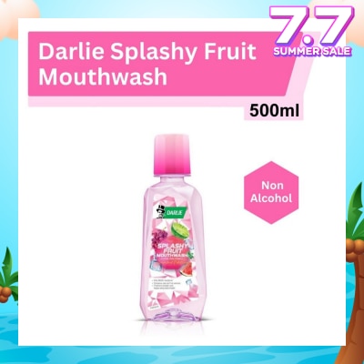 DARLIE Splashy Fruit Mouthwash Alcohol Free Formula Limited Edition Kills 99.9% Bacteria 500ml