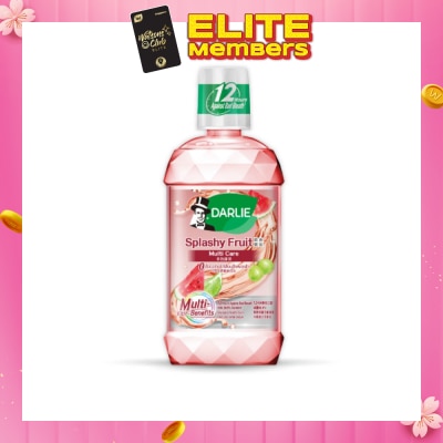 DARLIE Splashy Fruit Mouthwash Alcohol Free Formula Limited Edition Kills 99.9% Bacteria 500ml