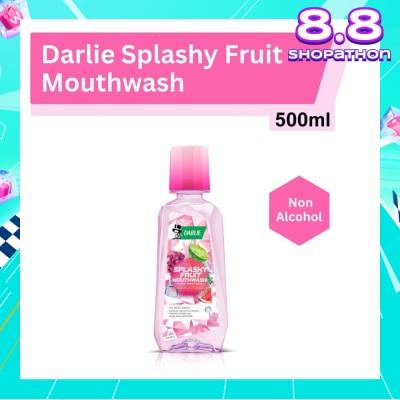 DARLIE Splashy Fruit Mouthwash Alcohol Free Formula Limited Edition Kills 99.9% Bacteria 500ml