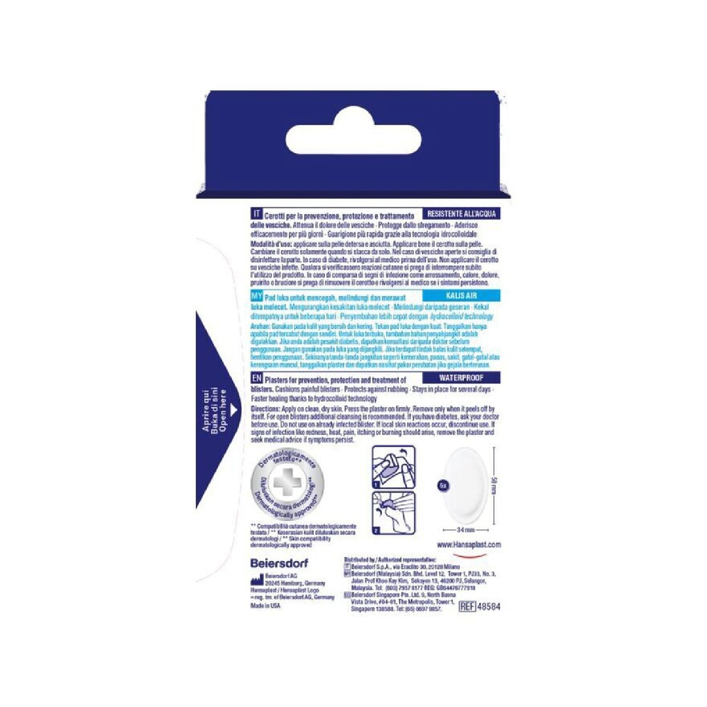 SOS Blister Plaster Large Plaster 5 Pieces