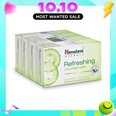 HIMALAYA Refreshing Cucmber Soap Refill Valuepack 75g X 4s image