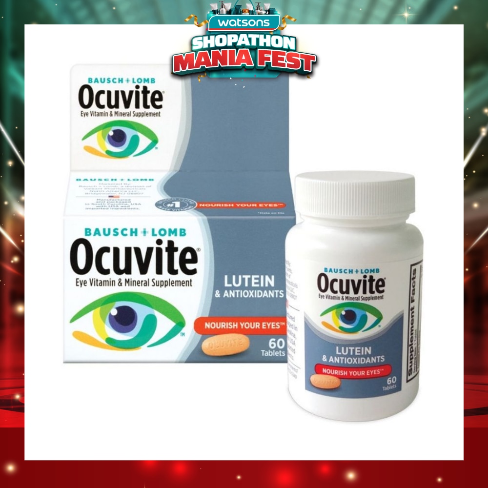 Ocuvite® Lutein & Antioxidants (Nourish Eyes) 60s (Expiry: Apr`2027)