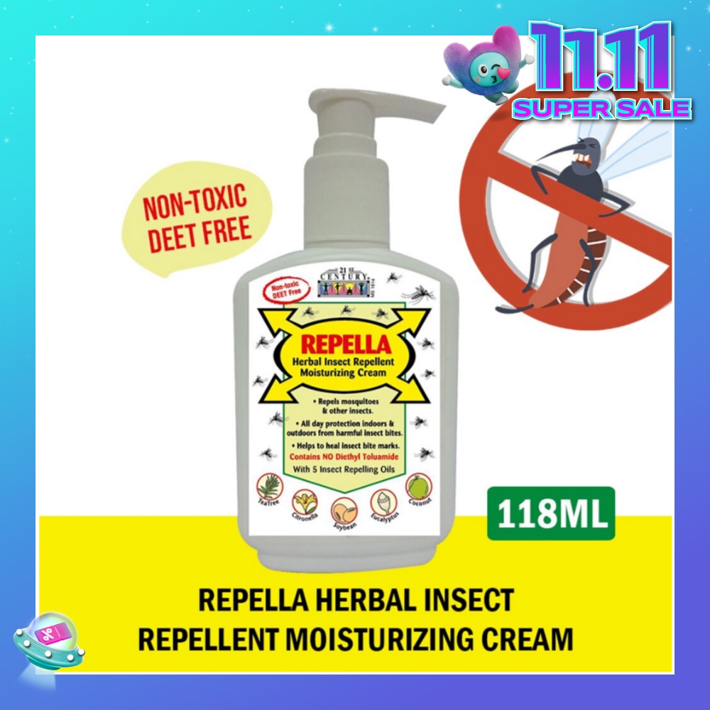 Herbal Insect Repellent Moisturizing Cream (Contains No Diethyl Toluamide) 118ml (Expiry: Aug`2026)