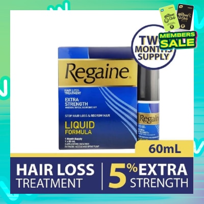 REGAINE Extra Strength Minoxidil Topical Solution 5% W/V Solution 60ml Packset x 2s