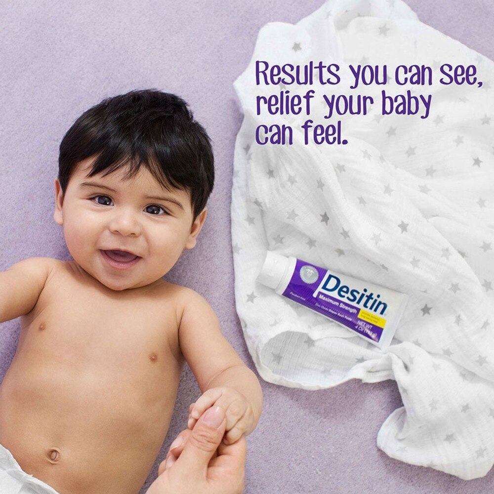 Maximum Strength Diaper Rash Relief Paste Provides Overnight Relief For Baby's Tender Skin 57g