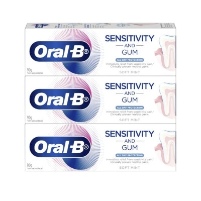 ORAL-B Sensitivity and Gum All Day Protection Toothpaste 90g x 3
