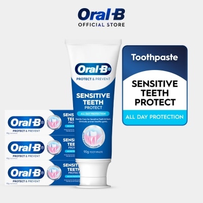 ORAL-B - Sensitive Teeth All Day Protection Toothpaste 90g x 3s