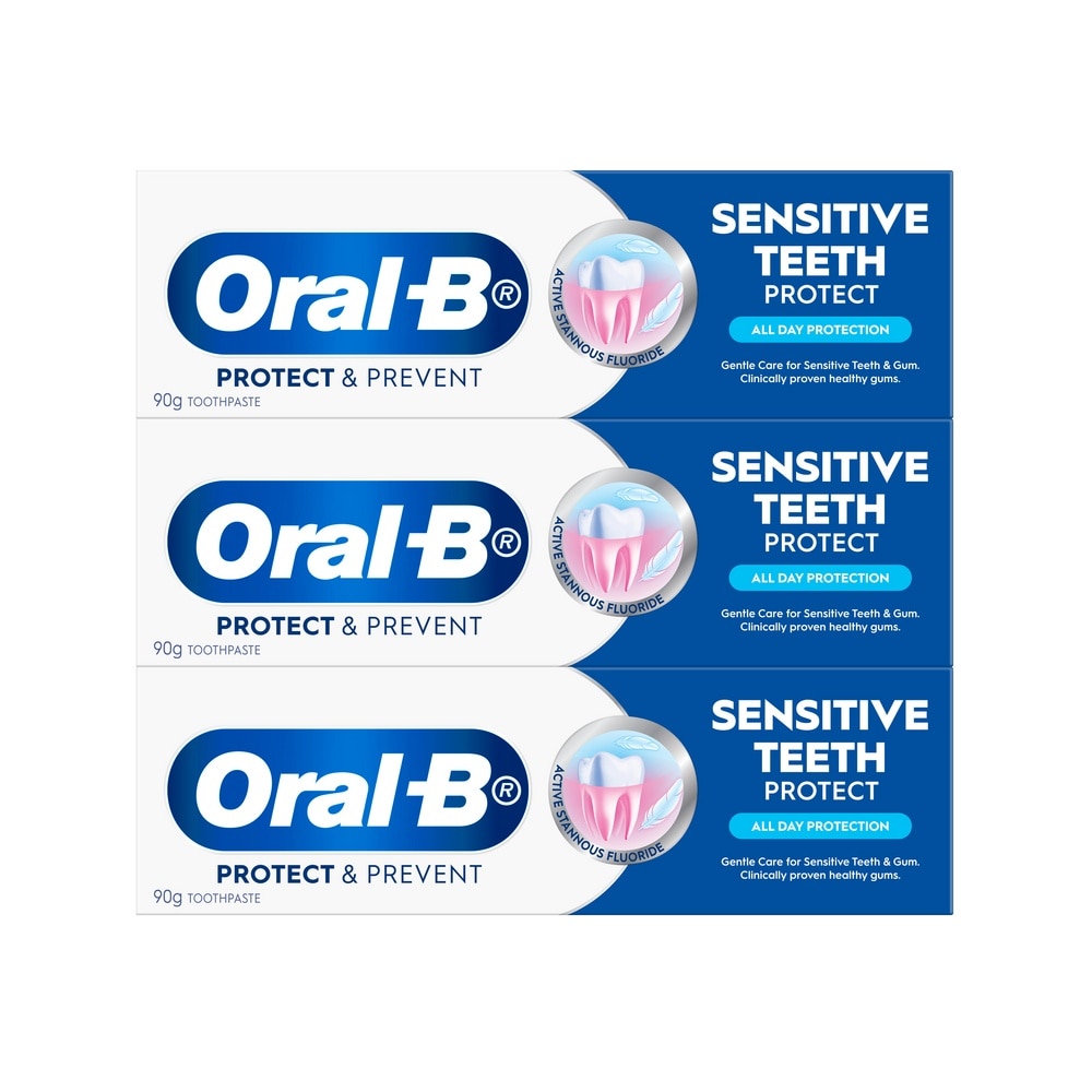 ORAL-B Sensitive Teeth All Day Protection Toothpaste 90g x 3s