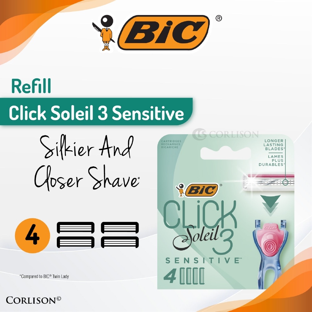 Click Soleil 3 Sensitive Refill Shaver 4s