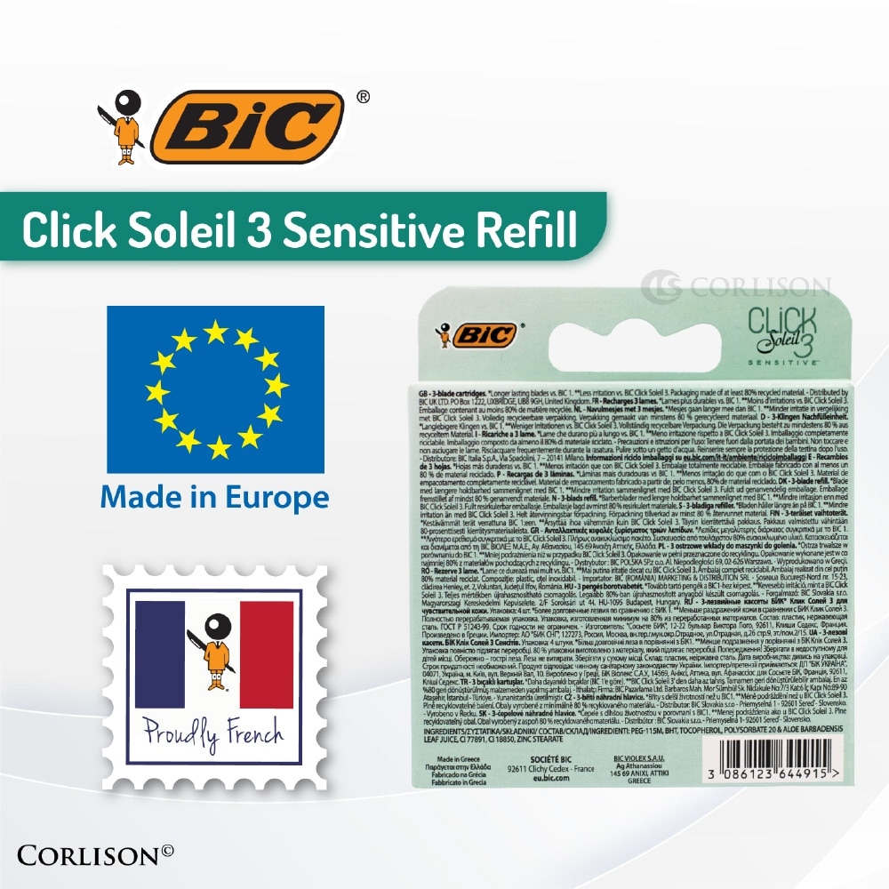 Click Soleil 3 Sensitive Refill Shaver 4s