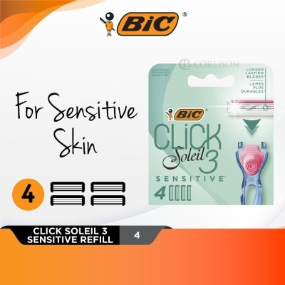 BIC - Click Soleil 3 Sensitive Refill Shaver 4s