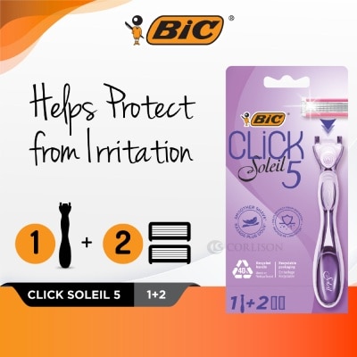 BIC - Click Soleil 5 Shaver consists Handle 1s + Flexible Shaver 2s