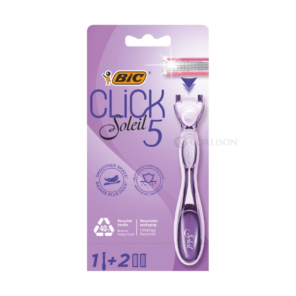 Click Soleil 5 Shaver consists Handle 1s + Flexible Shaver 2s