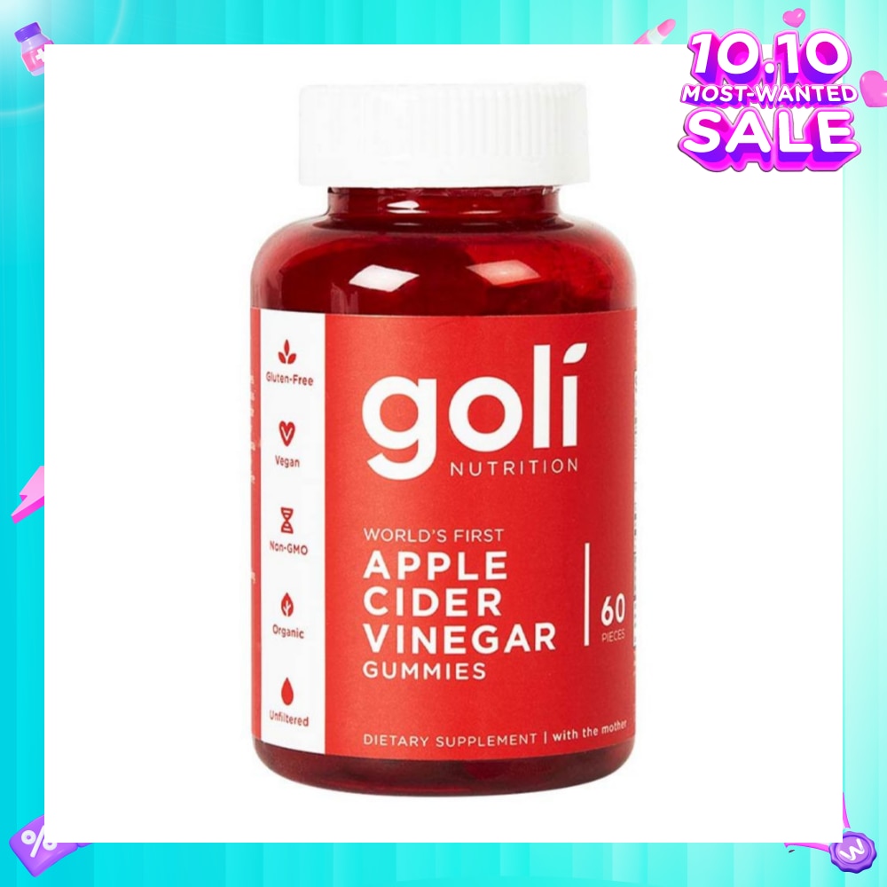 World's First Vegan Gluten Free Apple Cider Vinegar Gummies (Non-GMO) 60s