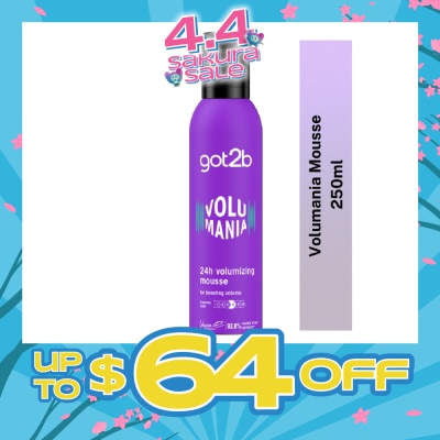 SCHWARZKOPF - GOT2B Volumania 24H Volumizing Hair Mousse 250ml