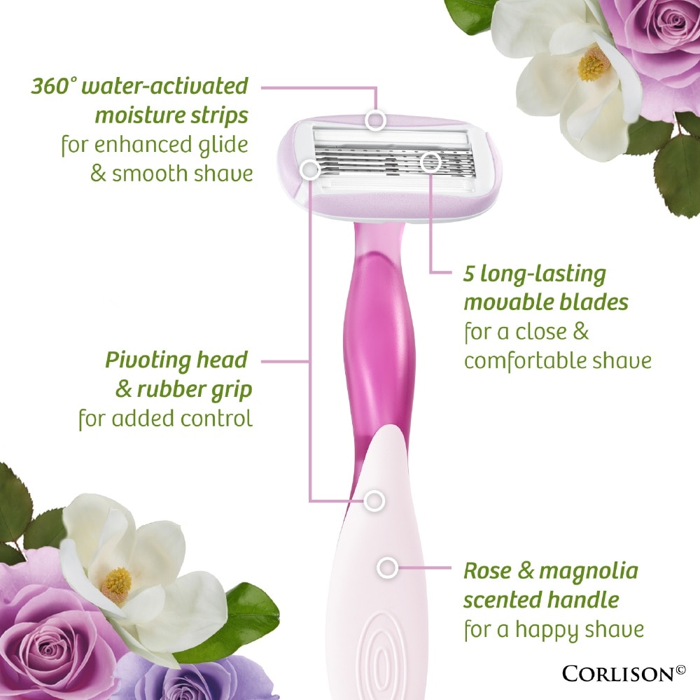 Soleil Escape 5 Rose & Magnolia Shaver 2s