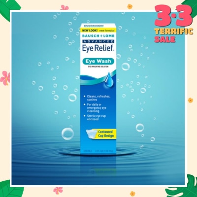 BAUSCH + LOMB Advanced Eye Relief Eye Wash 118ml