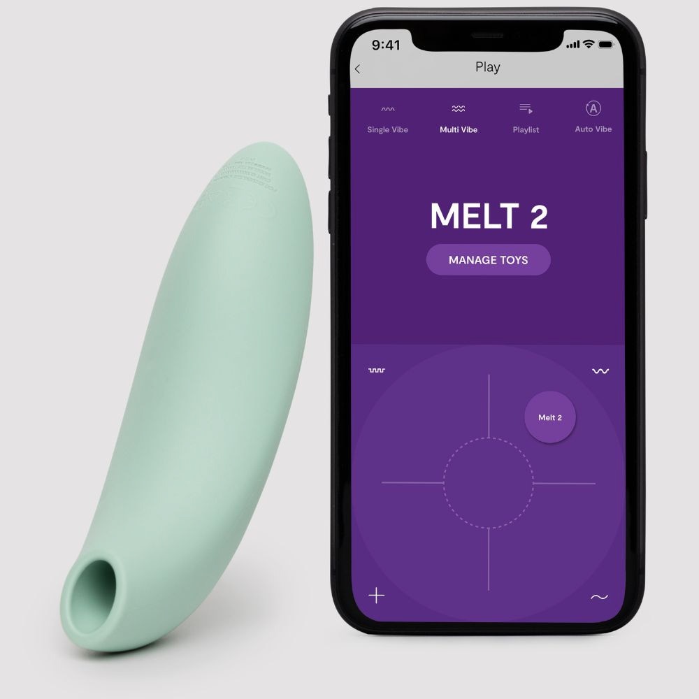 Melt 2 App-Controlled Clitoral Stimulator Sage 1s