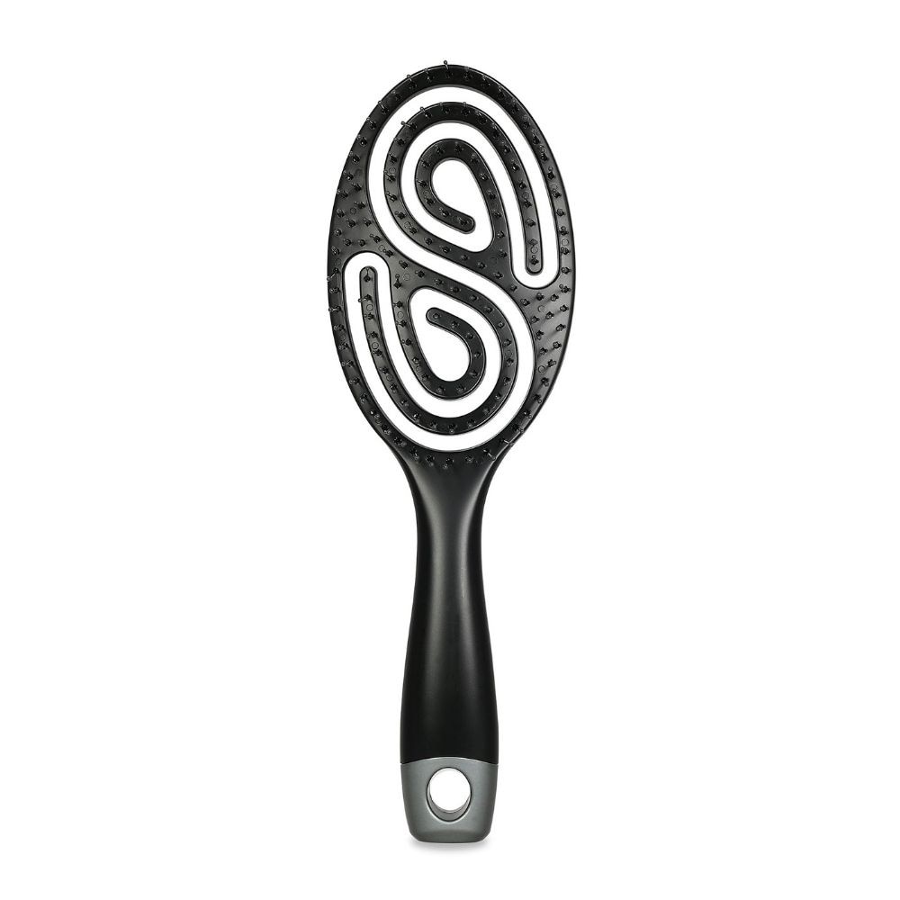 Wet Dry Hair Brush With Cleaning Cap 1s
